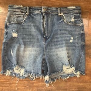 Risen cut offs - medium denim color